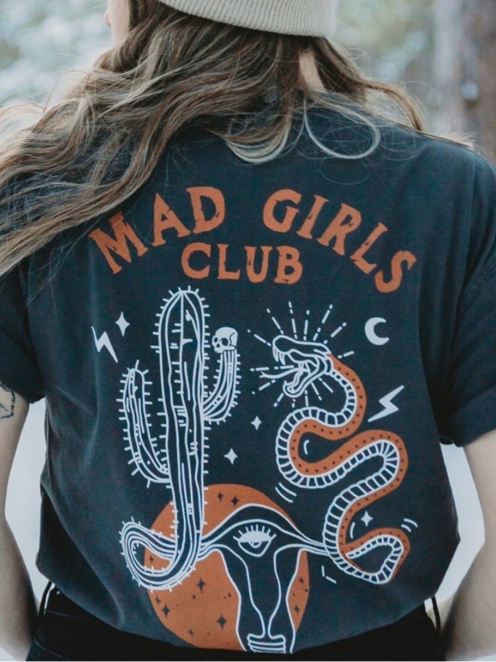 “Mad Girls Club” Cropped Tee